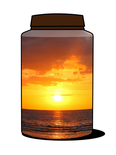 Beach Sunset Urn | Sunset Print Urn | Eturnal Wear